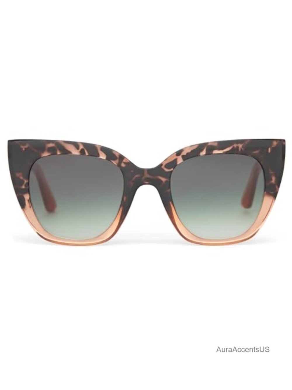 Cat Eye Sunglasses with Gradient Lenses Full Frame UV Protection